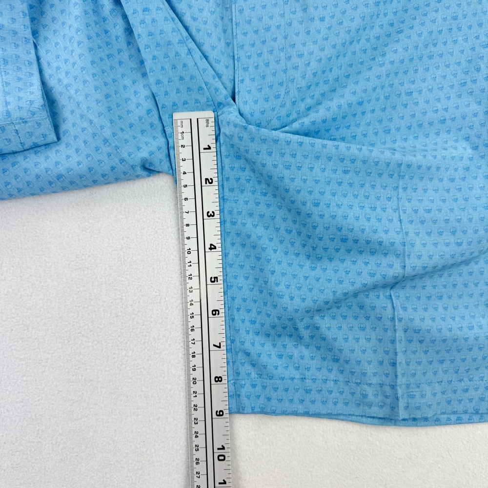 Peter Millar Sky Blue Patterned Hybrid Shorts - Picture 5 of 6